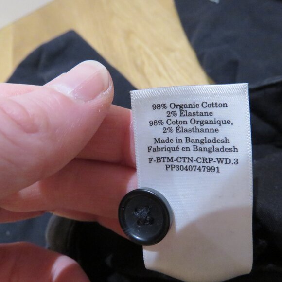 EVERLANE The Organic Cotton Wide Leg Pant in Black Minimalist - Size US 16 - Picture 11 of 11